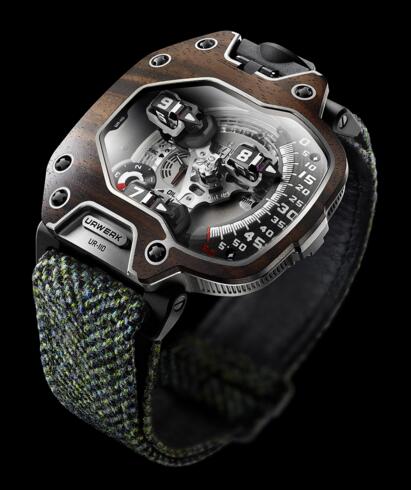 Review Urwerk men watch Replica UR-110 EASTWOOD MACASSAR EBONY